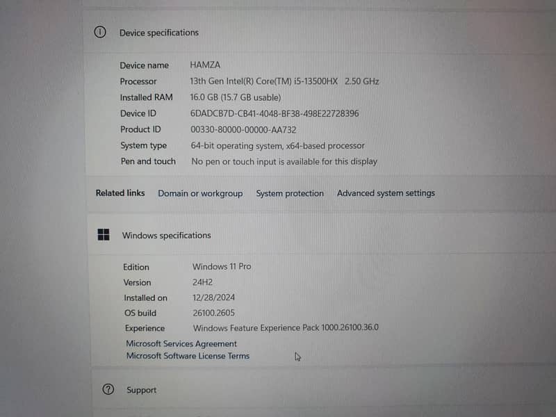 HP OMEN 16 RTX 4060 (140 watt) I5 13500hx 4