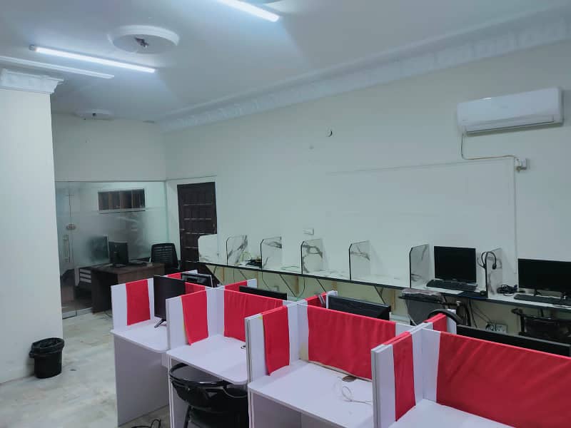 Portion office for rent 2500sqft it n software house in shahar e Faisal 16