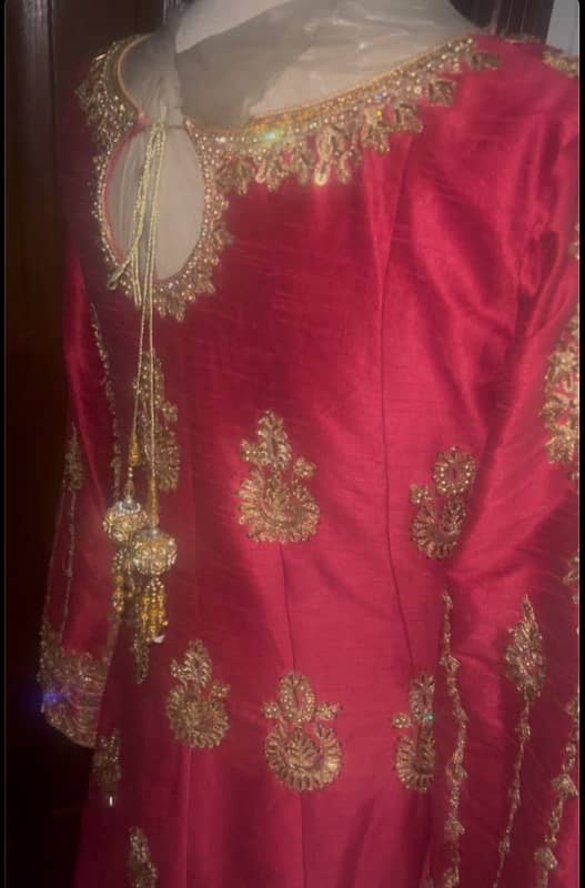 small frock embellished kaam wala front back 1