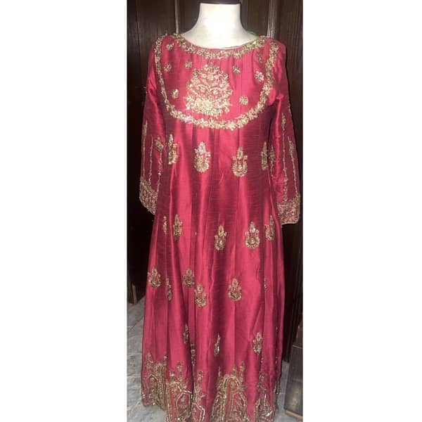 small frock embellished kaam wala front back 3