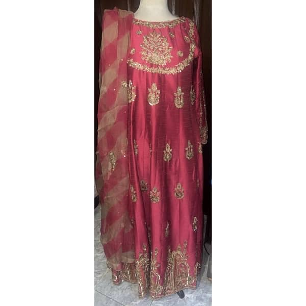 small frock embellished kaam wala front back 4