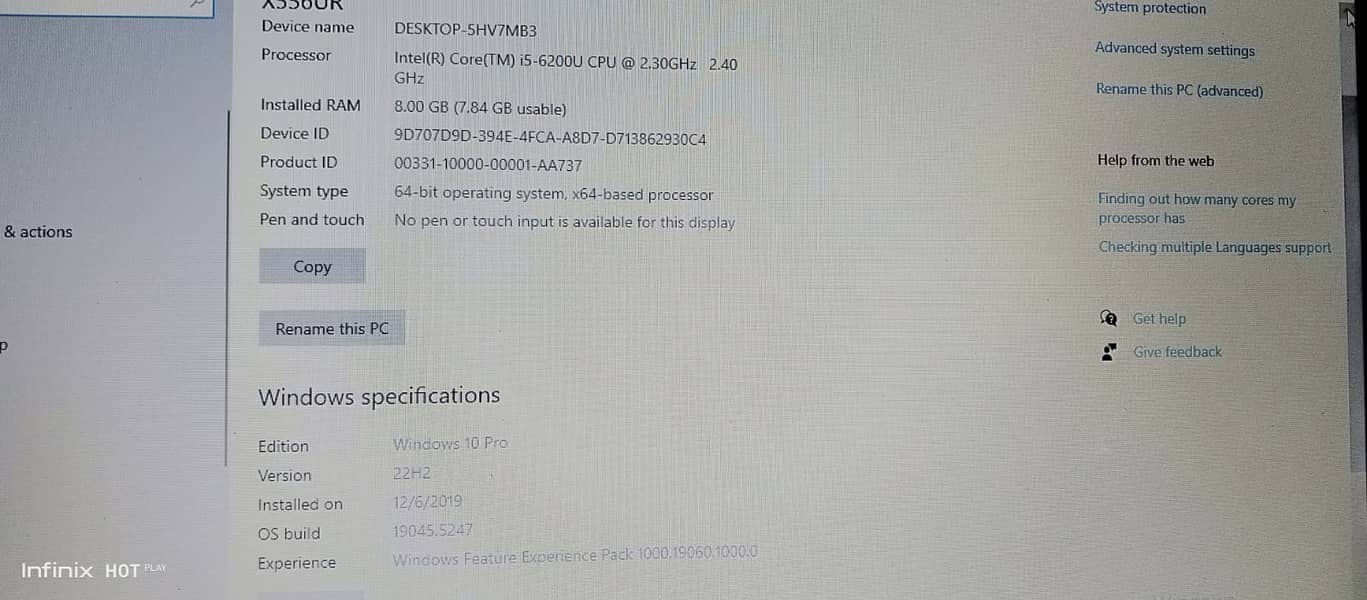 MACHIEN LENOVO-IDEA PAD 300-15ISK (BEST FOR YOU) 12