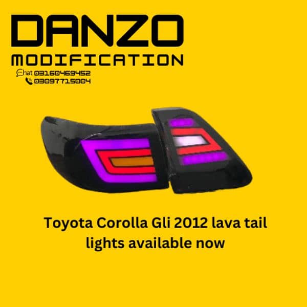 all Cars lava tail lights available 1