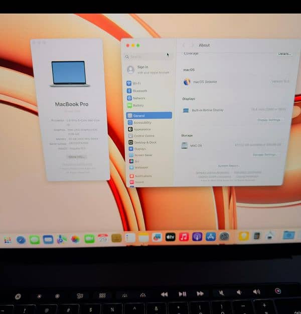 MacBook pro 2018 15.4 inch core i9 CTO 32GB RAM 512GB SSD 6 core 6