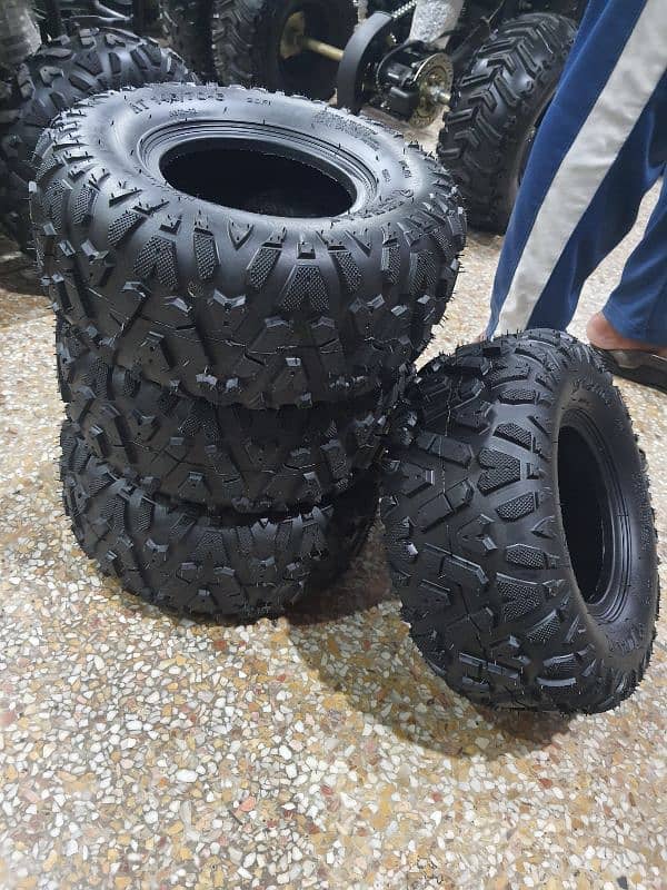 new tyre Atv quad 4 wheels delivery all Pakistan 0