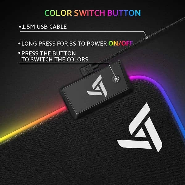 VictSing [15in x 31in] RGB Gaming Mouse Pad 2