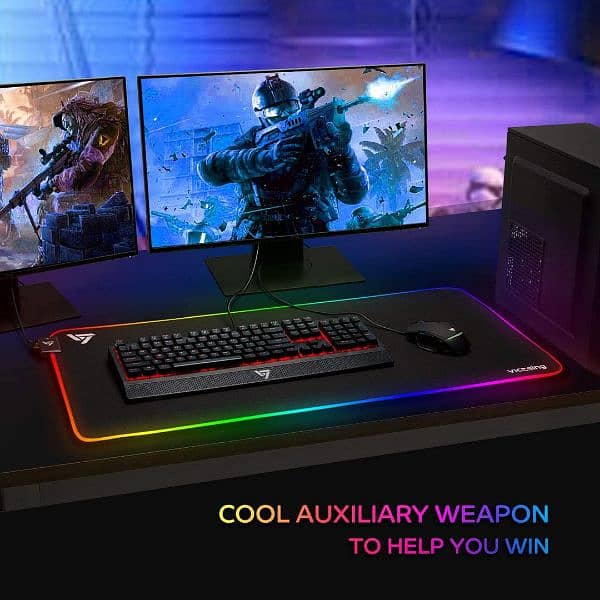 VictSing [15in x 31in] RGB Gaming Mouse Pad 4