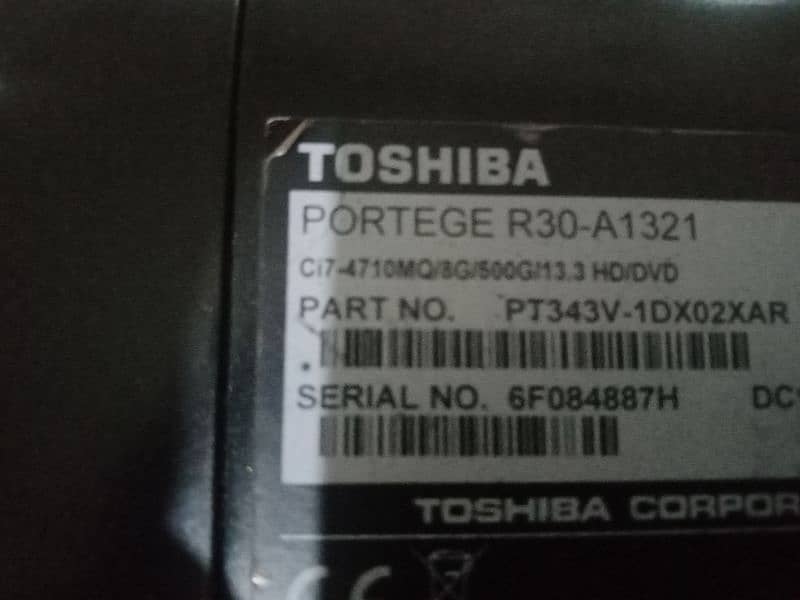 TOSHIBA i7 4th generation 1