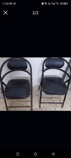 Metal chairs