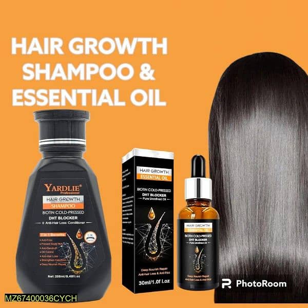 Hair growth shampoo + Essential oils for hair growth 0