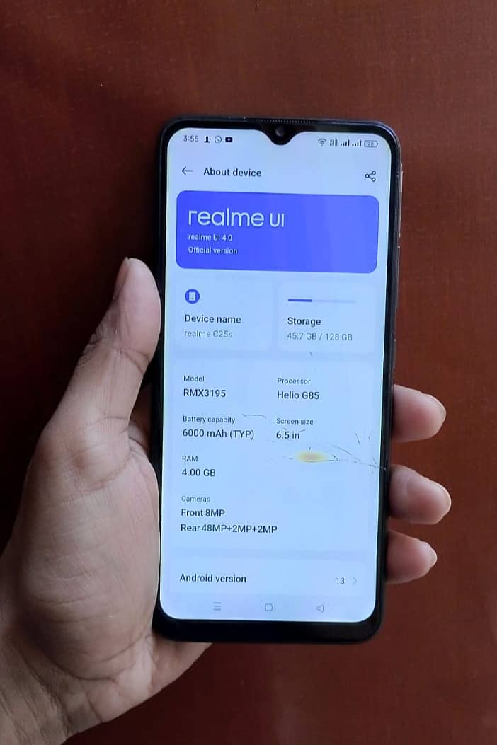 Realme C25s 128GB (With Box and Original Charger) 7