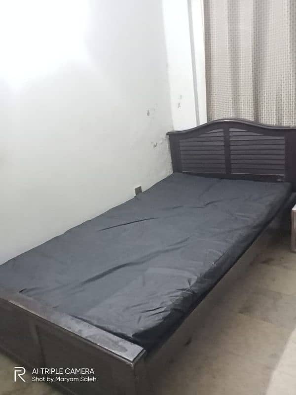 Single Bed with mattress (with waterproof cover) 0