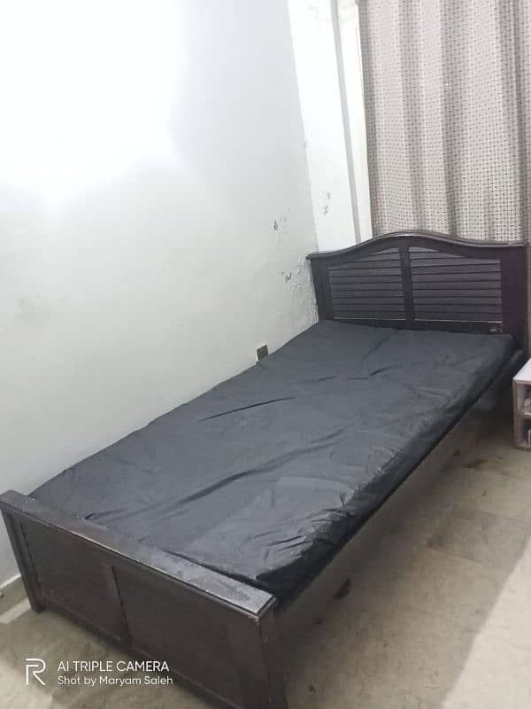 Single Bed with mattress (with waterproof cover) 2