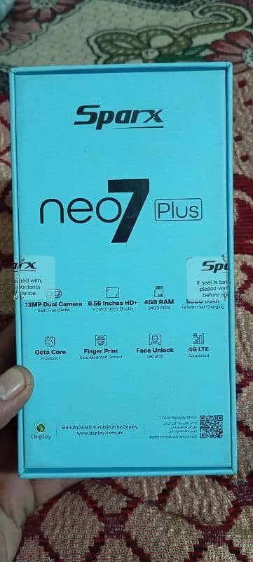 Tecno sparx neo 7plus 4/64 8