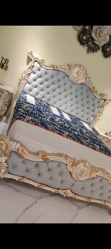 heavy king size double bed full size 0