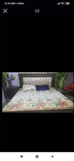 wooden king bed no. 03084040598