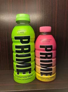 prime hydration lemon lime & strawberry banana .