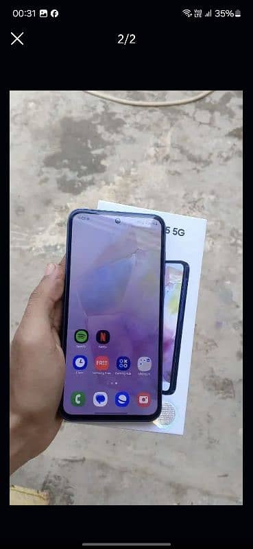 samsung a35 5g box open all accessiores 0