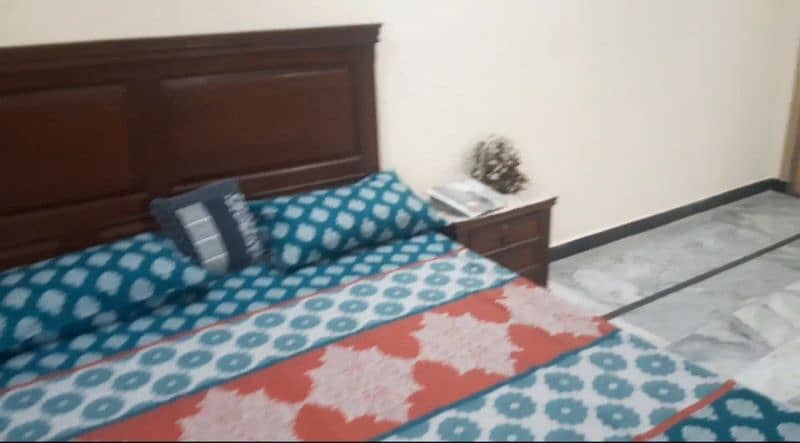 Elegant Bed Set with Side Tables and Mirror Table for Sale 3