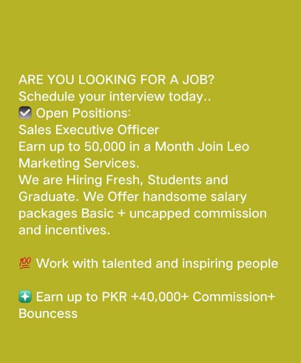 call center hiring job 1