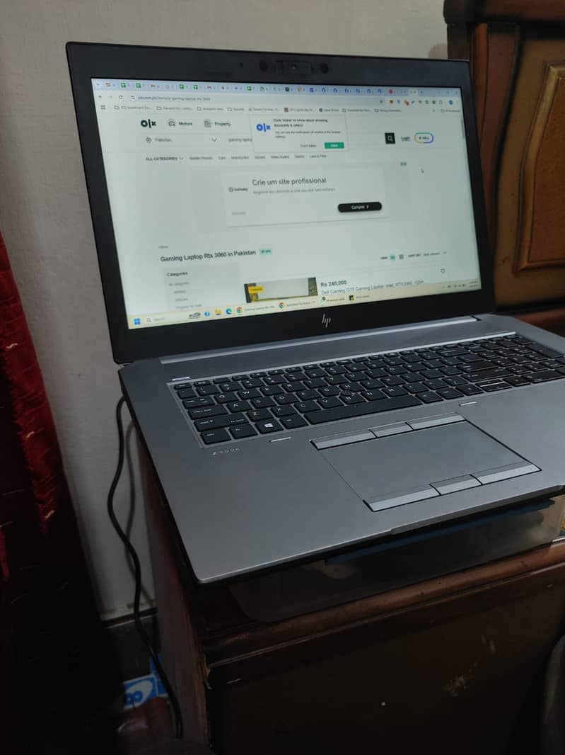 HP zBook G6, 17", Core i7-9th Gen, 32GB RAM, nVidia Graphics 7