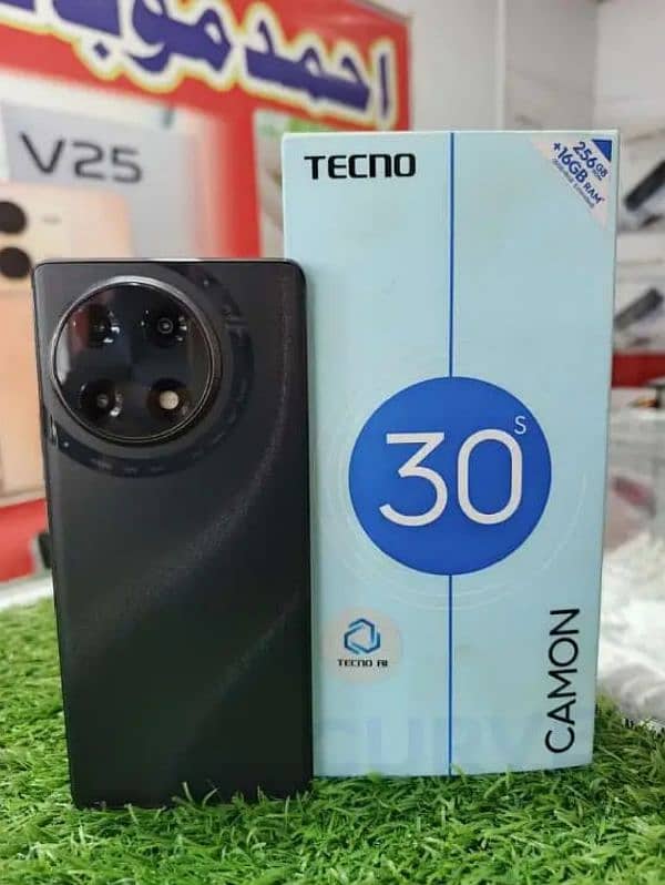 Tecno camon 30s 16/256Gb complete box 11 months warranty 10/10 conditn 3