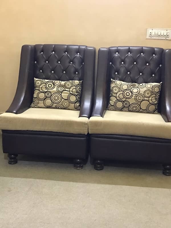 Sofa Set 7 seater molty foam on sheesham wood 2