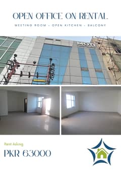 Dha Ph 2 (ext) | Upper Floor Slightly Used 700 Sqft Office Floor For Rent | Modern Elevation | Lift | Ideal Space For Offices, Clinics, Institutes, It Firms | Reasonable Rent |