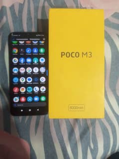 Poco M3 4/64 with box 6000 mAh battery best for gaming and Normal use