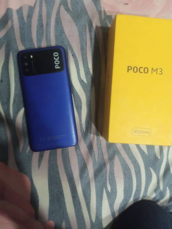 Poco M3 4/64 with box 6000 mAh battery best for gaming and Normal use 1