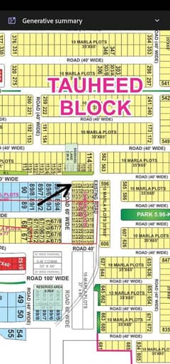 Open Form And corner 13 Marla Plot For Sale In Tauheed block bahria town lahore