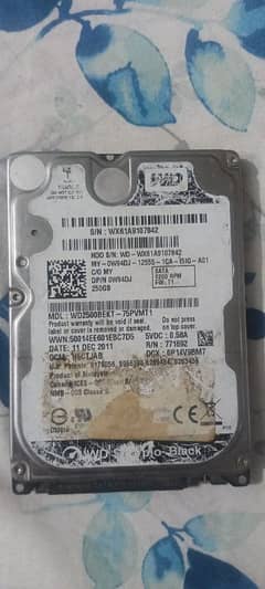 250GB hard drive