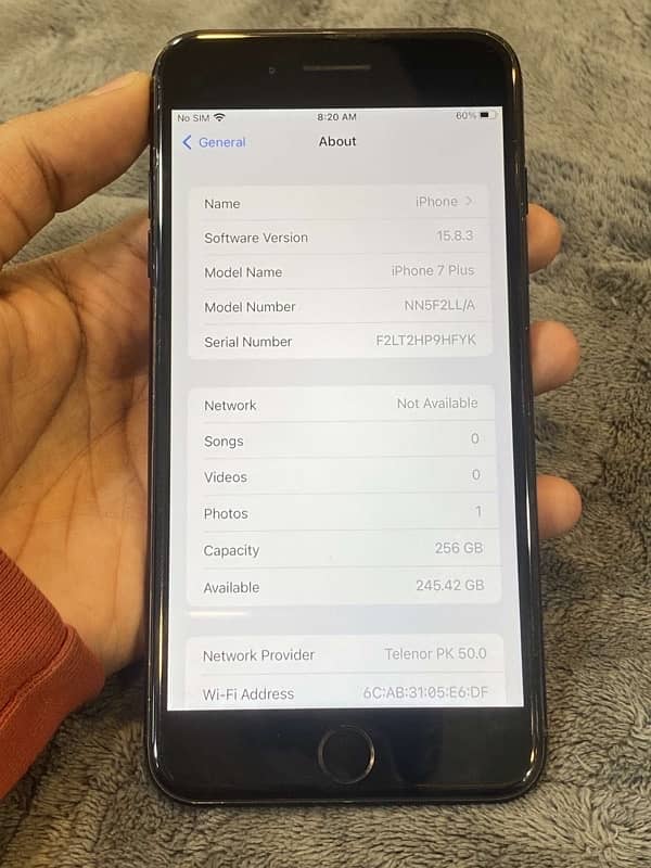 Iphone 7plus 256Gb PTA APROVED 6