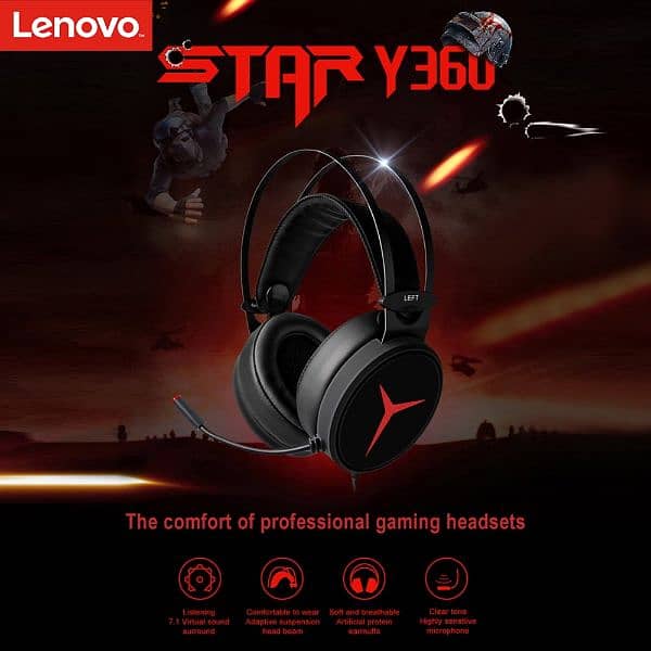 Lenovo LEGION GAMING Headset Y360 5