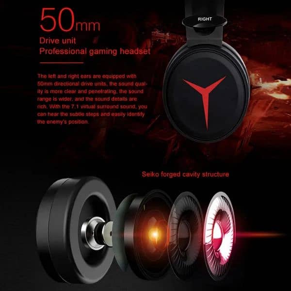 Lenovo LEGION GAMING Headset Y360 6