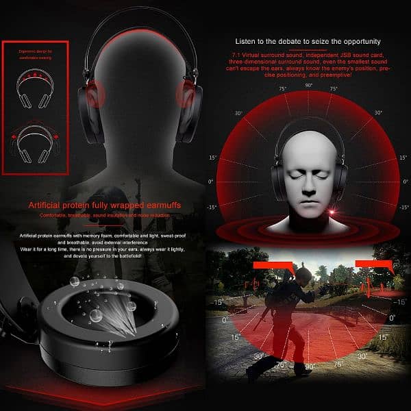 Lenovo LEGION GAMING Headset Y360 8