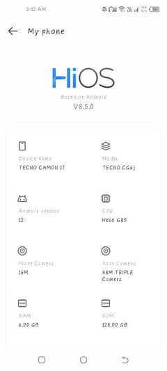 Tecno camon 17