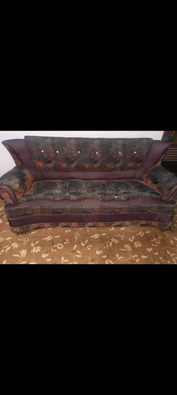 Maroon color sofa set 1