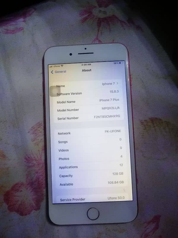 urgent sale iphone 7 plus 128gb Pta approved 6