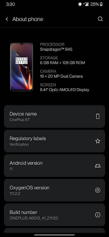 OnePlus 6T 6/128 0