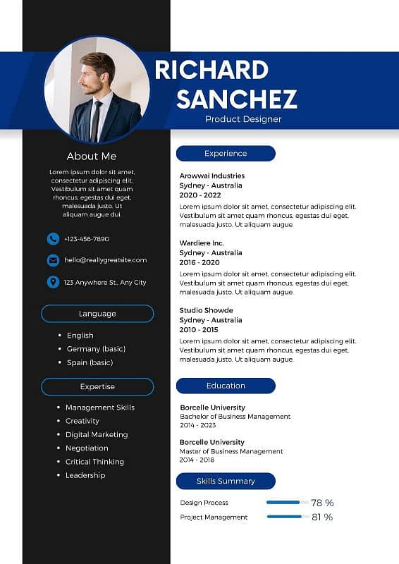 Cv/Resume Maker Banner, Poster , Letter Head etc 0