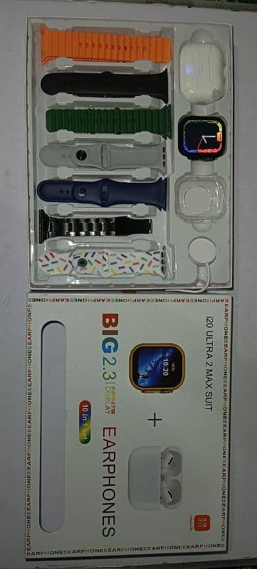 smart watch 7 strap air pod pro box pack calling watch 1