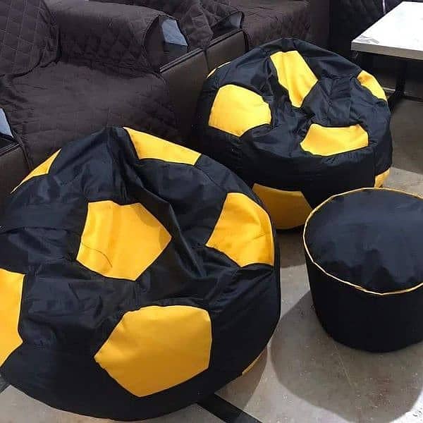 Football bean bag/sofa/leg rest/parachute/cum bed/rexene/beanbags 11