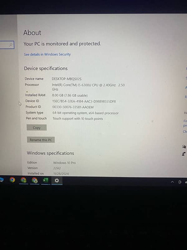 Lenovo T460s Touch screen 1