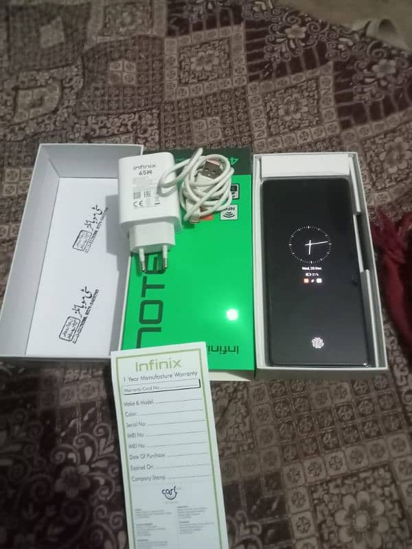 infinix note 40 16gb 256gb complete box 6