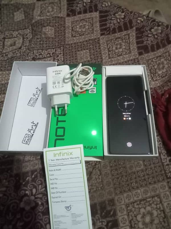 infinix note 40 16gb 256gb complete box 7