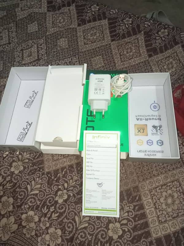 infinix note 40 16gb 256gb complete box 13