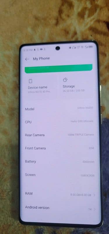 infinix note 40 pro brand new condition 2