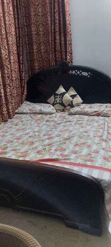 Two Wooden Double Beds and 3 wooden Tables for sale 5