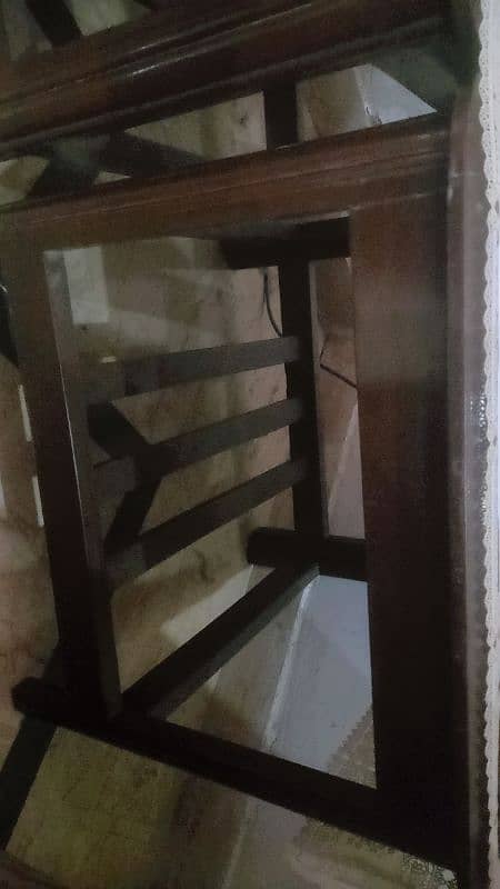 Two Wooden Double Beds and 3 wooden Tables for sale 10